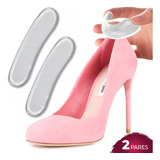 2 Pares Protetor Calcanhar Gel Anti Bolha Calo Sapato Alívio Cor Incolor