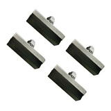 2 Pares Sapata Borracha Freio Bike Scs Cross Ferradur Preto
