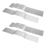 2 Pares Suporte Fixação Para Buzina Marítima 1m Inox Cromado