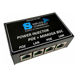 2 Patch Panel Poe+ 10/100/1000 Mbps 2 Portas Para Mimosa B5c