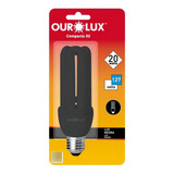 2 Pç Luz Negra Lampada Eletronica 3u 20w Neon Ourolux 110v/220v