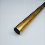 2 Pç Tubo Redondo Latão 1/2 X 1/32 (12,70mm X 0,79mm) X 50cm