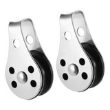 2 Pcs Moitão Polia Roldana Aço Inox, Cabos 2 A 6mm Nautico