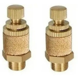 2 Pçs Silenciador Pneumático C/ Controle De Fluxo Rosca 1/8