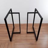 2 Pé De Mesa Industrial De Metal P/ Mesa De Jantar
