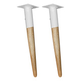 2 Pé Palito Ayme 50cm Canhão Eucalipto Forte Reforçado Cp