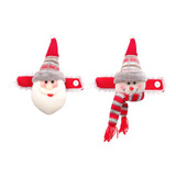 2 Peças Criativas Fivelas De Cortina De Natal Prendedor De