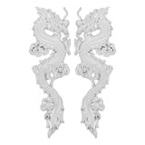 2 Peças De Adesivos Chinese Dragon Car Para Decoração De Veí