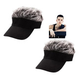 2 Peças De Chapéu De Peruca Masculino, Diga Adeus À Calvície
