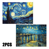 2 Peças De Kit De Pintura De Diamante 5d Star Night Diy 12 X