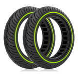 2 Peças Para Scooter Elétrico 8 1/2x2 Pneu À Prova De Explos