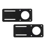 2 Peças Suporte Para Motor Nema 23 Reto 180° Em Aço Preto .