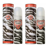 2 Perfumes Cuba Jungle Zebra Eau De Parfum 100ml Selo Adipec