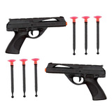 2 Pistola Lançador De Dardos Arma De Brinquedo - 6 Dardos