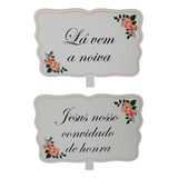 2 Placas Entrada Do Casamento