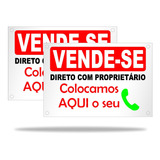 2 Placas Vende Se Casa Imóvel Personalizada Últimas Unidades