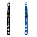 2 Pulseiras De Identificação Autismo Autista Infantil