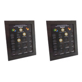 2 Quadro Porta Moedas Olimpíadas - Envio Imediato Imã Vidro