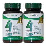2 Quarteto Mágico - Cálcio, Vitaminas D3 E K2 + Magnésio