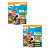 2 Ração Funny Bunny 1,8kg Para
