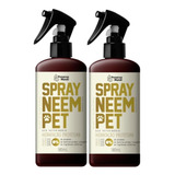 2 Repelente Natural Spray Neem Pet Preserva Mundi Cães Gatos