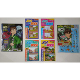2 Revistas Ben 10 Colorir + 35 Adesivos Ben10 + 4 Revistas Jogo Dos 7 Erros