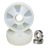 2 Roda Nylon Direcional 160x47 Paleteira Menegotti Com Rol