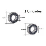 2 Rolamento Embreagem Mini Buggy Fapinha - 19 Mm X 40 Mm