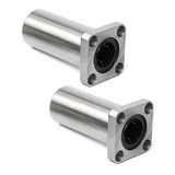 2 Rolamento Linear Longo Com Flange Lmk16luu P/ Eixo De 16mm