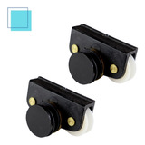 2 Roldana Dupla Em V Do Box Blindex Classic Antigo Original