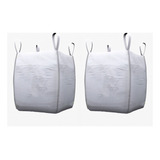 2 Sacos Big Bag 120x90x90 Abertura Total Base Fechada Ref-c1