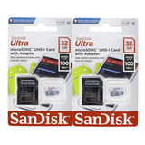 2 Sandisk Micro Sd 32gb Class10