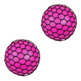 2 Squishy Mesh Ball Anti Stress Fidget Bola Uva Squeeze 2018