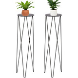 2 Suporte Tripé Para Vasos Plantas Chão Table Grande 60cm 