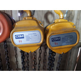 2 Talhas Capacidade De 1000kg Com 5mt Corrente