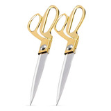 2 Tesoura De Costura Profissional Para Alfaiate Tecido 9,5