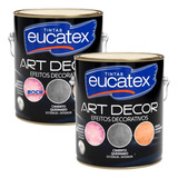 2 Tinta Cimento Queimado Perolizado Eucatex 3,7 Kg Cada