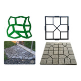 2 Tipos Forma Molde Piso Calçada Jardim C/manual - Easy Piso