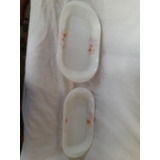 2 Travessas Colorex Opalina De Vidro Antigas