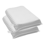 2 Travesseiro Ortopédico Contour Pillow Cervical Magnetico Cor Branco