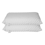 2 Travesseiro Terapêutico Magnético Infravermelho + Saude Cor Branco