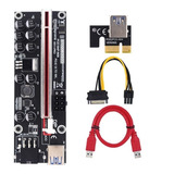 2 Un. Placa Riser Pci-e 10 Cap. V011-pro Usb 3.0 50cm