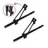 2 Un Calhas Transporte De Bike Rack Transbike Teto De Carro