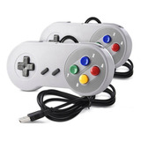 2 Un Controle Joystick Super Nintendo