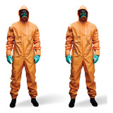 2 Und Macacão Proteção Química Epi Limpeza Industrial Ac707 