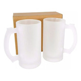 2 Unid. Caneca De Chopp Jateado 475 Ml Live Para Sublimação