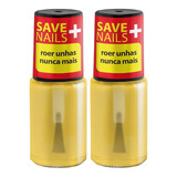 2 Unidades Do Esmalte Para Não Roer Unhas - Cora 9ml Save Nails Roer Unhas Nunca Mais