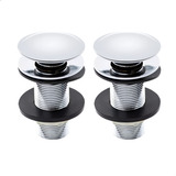 2 Válvulas Click Up Luxo Inteligente Inox Para Cuba 7/8