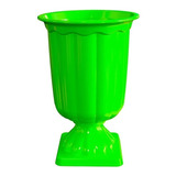 2 Vaso Grego Verde Neon Decoração