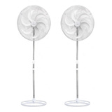 2 Ventiladores Coluna Pedestal 650mm Ventisilva Vcl Branco